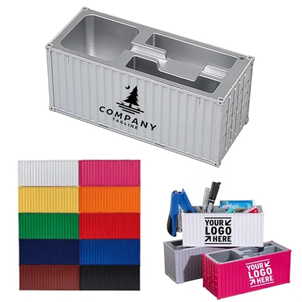 Shipping Container Model Pen Holder - Shipping Container Model Pen Holder - Image 0 of 3
