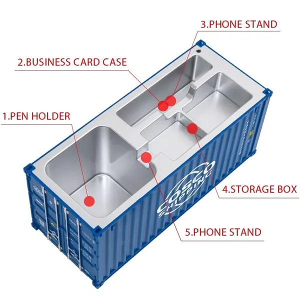Shipping Container Model Pen Holder - Shipping Container Model Pen Holder - Image 2 of 3