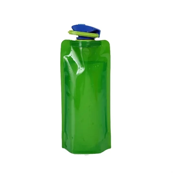 Flip Top Foldable Water Bottle With Carabiner - Flip Top Foldable Water Bottle With Carabiner - Image 1 of 8