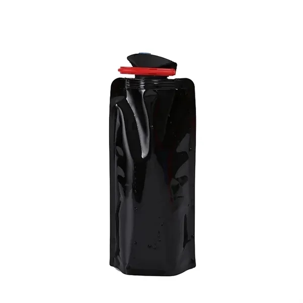 Flip Top Foldable Water Bottle With Carabiner - Flip Top Foldable Water Bottle With Carabiner - Image 2 of 8