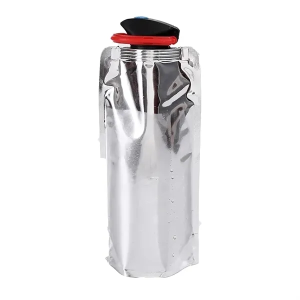 Flip Top Foldable Water Bottle With Carabiner - Flip Top Foldable Water Bottle With Carabiner - Image 3 of 8