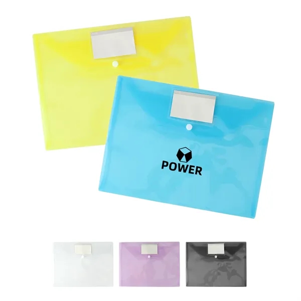 A4 Letter Size Document Envelope Pouch W/ Label Pocket - A4 Letter Size Document Envelope Pouch W/ Label Pocket - Image 0 of 4