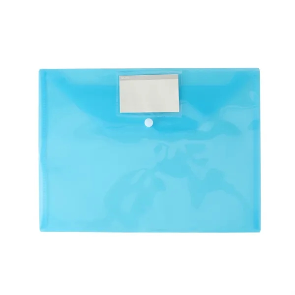 A4 Letter Size Document Envelope Pouch W/ Label Pocket - A4 Letter Size Document Envelope Pouch W/ Label Pocket - Image 1 of 4