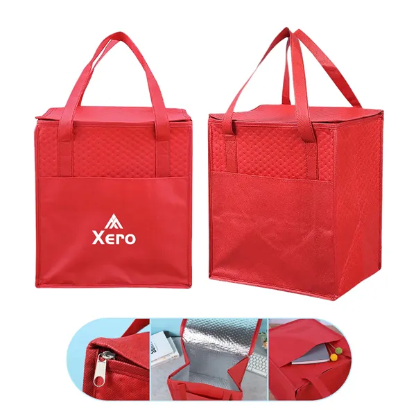 Reusable Non Woven Insulated Lunch Tote Bag - Reusable Non Woven Insulated Lunch Tote Bag - Image 0 of 7