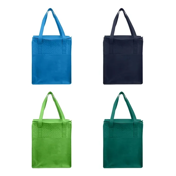 Reusable Non Woven Insulated Lunch Tote Bag - Reusable Non Woven Insulated Lunch Tote Bag - Image 1 of 7