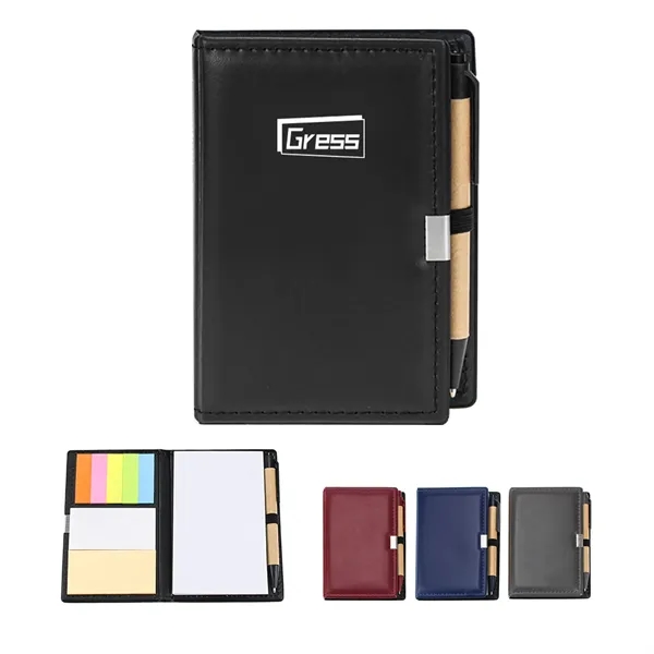 3 In 1 Portable Notebook Sticker With Pen Set - 3 In 1 Portable Notebook Sticker With Pen Set - Image 0 of 8