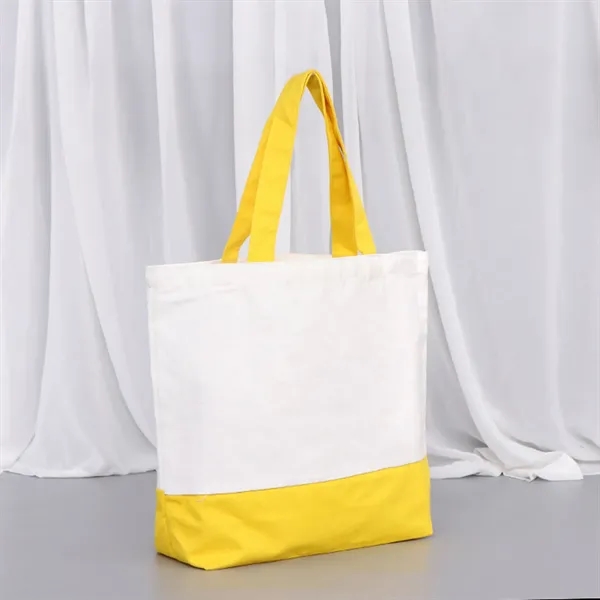 Custom Two-Tone Canvas Tote Bag - Custom Two-Tone Canvas Tote Bag - Image 1 of 12