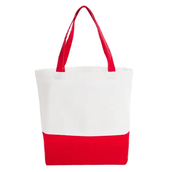 Custom Two-Tone Canvas Tote Bag - Custom Two-Tone Canvas Tote Bag - Image 4 of 12