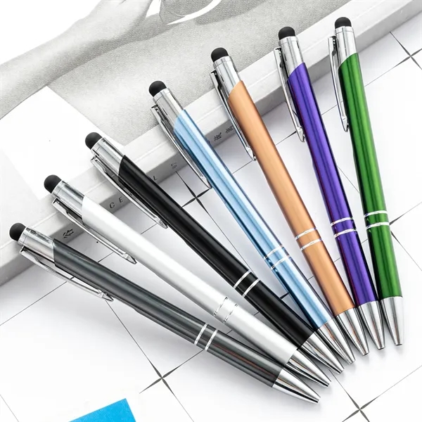 Ellipse Softy Brights Metal Touch Ballpoint Pen W/Stylus - Ellipse Softy Brights Metal Touch Ballpoint Pen W/Stylus - Image 13 of 19