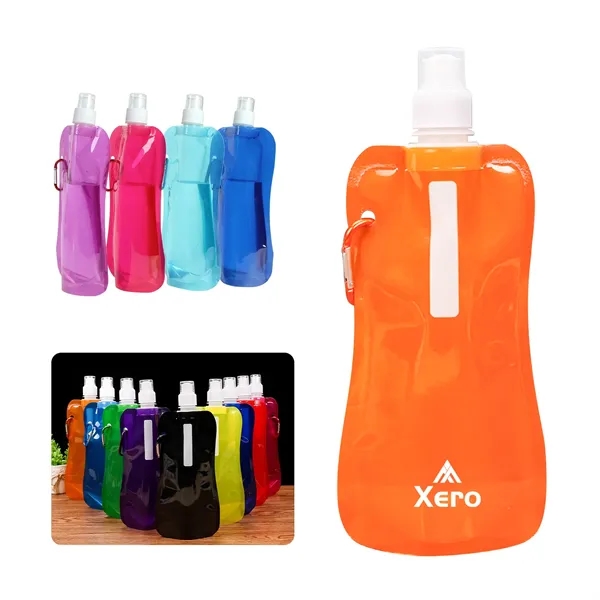 500Ml Pe Collapsible Water Bag Clip For Sports - 500Ml Pe Collapsible Water Bag Clip For Sports - Image 0 of 8