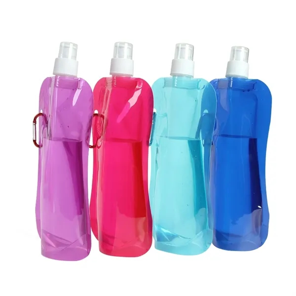 500Ml Pe Collapsible Water Bag Clip For Sports - 500Ml Pe Collapsible Water Bag Clip For Sports - Image 3 of 8