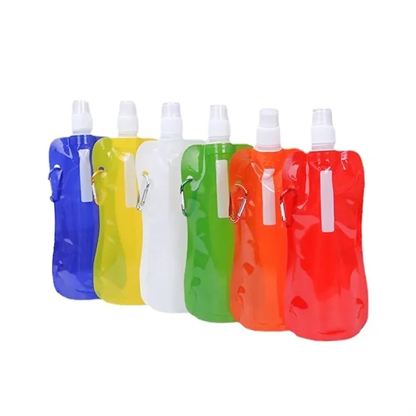 500Ml Pe Collapsible Water Bag Clip For Sports - 500Ml Pe Collapsible Water Bag Clip For Sports - Image 5 of 8