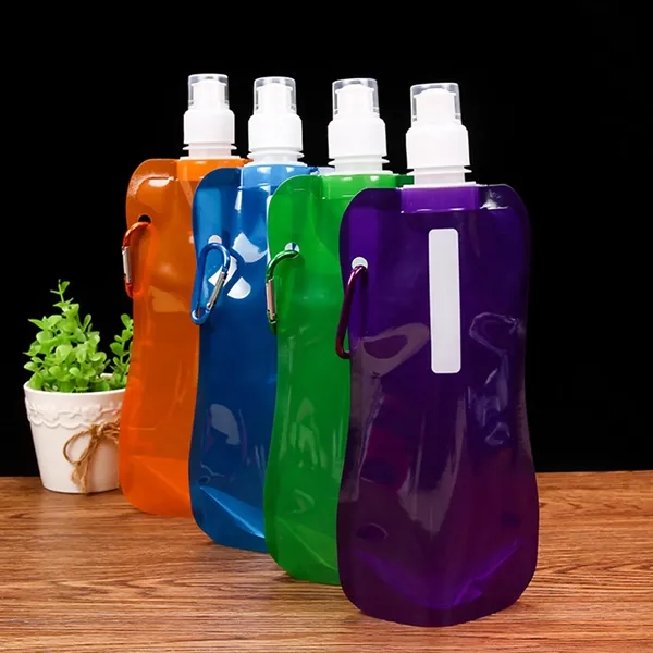 500Ml Pe Collapsible Water Bag Clip For Sports - 500Ml Pe Collapsible Water Bag Clip For Sports - Image 8 of 8