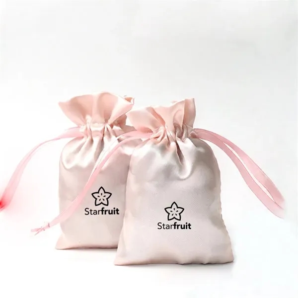 Satin Gift Drawstring Bag - Satin Gift Drawstring Bag - Image 1 of 9