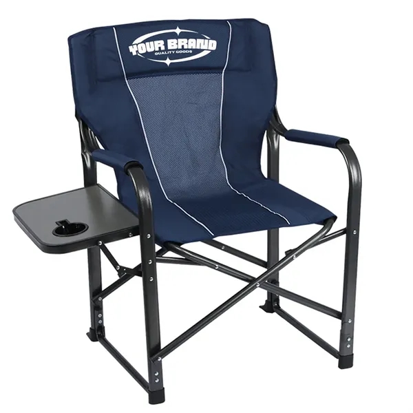 Portable Folding Upgraded Oversized Directors Chairs w/Table - Portable Folding Upgraded Oversized Directors Chairs w/Table - Image 0 of 8
