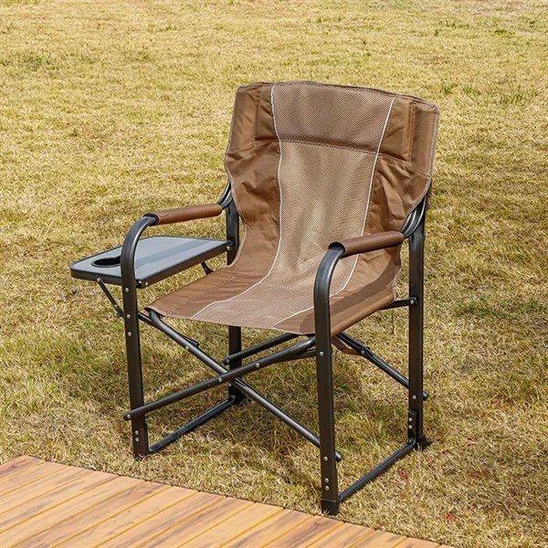 Portable Folding Upgraded Oversized Directors Chairs w/Table - Portable Folding Upgraded Oversized Directors Chairs w/Table - Image 3 of 8
