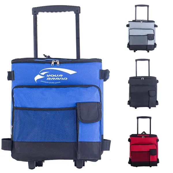 Portable Removable Insulated Cooler W/ Wheels for Picnic BBQ - Portable Removable Insulated Cooler W/ Wheels for Picnic BBQ - Image 0 of 5