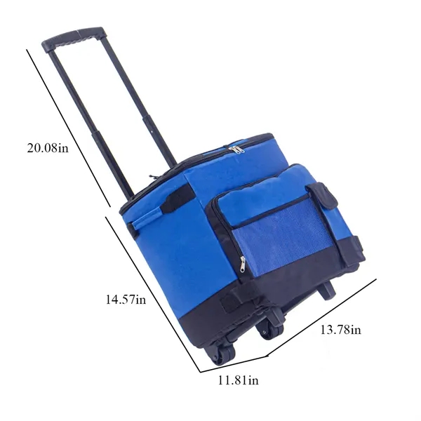 Portable Removable Insulated Cooler W/ Wheels for Picnic BBQ - Portable Removable Insulated Cooler W/ Wheels for Picnic BBQ - Image 1 of 5