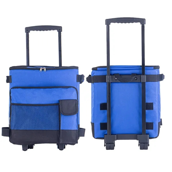 Portable Removable Insulated Cooler W/ Wheels for Picnic BBQ - Portable Removable Insulated Cooler W/ Wheels for Picnic BBQ - Image 4 of 5
