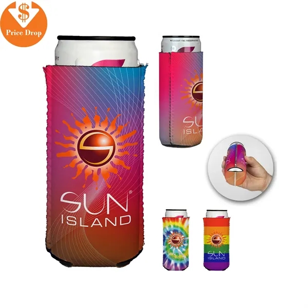 Slim Full Color Neoprene Can Holder - Slim Full Color Neoprene Can Holder - Image 0 of 2