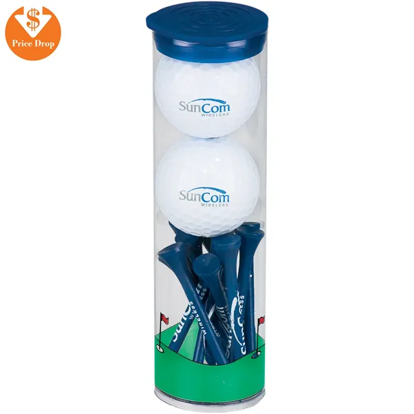 2 Golf Ball Tall Tube - 2 Golf Ball Tall Tube - Image 0 of 2