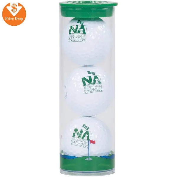 Clear Tube w/ Pinnacle Rush 3 Golf Ball - Clear Tube w/ Pinnacle Rush 3 Golf Ball - Image 0 of 2