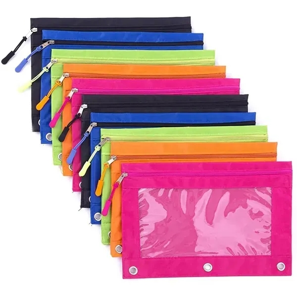 3 Ring School Pencil Pouch - 3 Ring School Pencil Pouch - Image 0 of 4