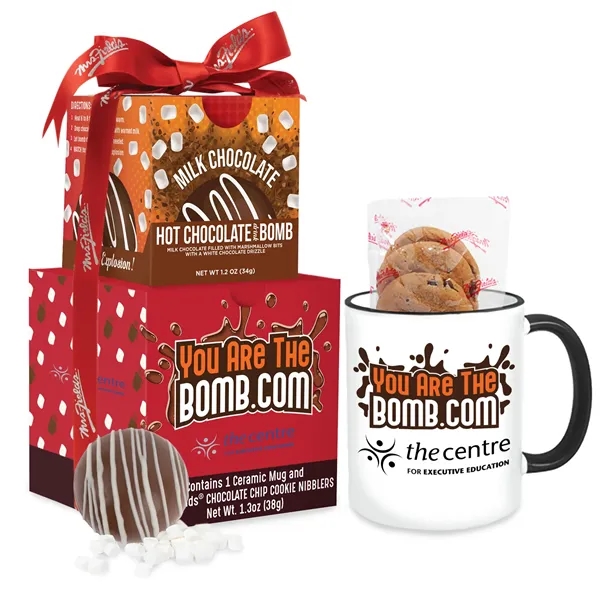 Mrs. Fields Mug & Cookies With Hot Chocolate Bomb Gift Set - Mrs. Fields Mug & Cookies With Hot Chocolate Bomb Gift Set - Image 0 of 6