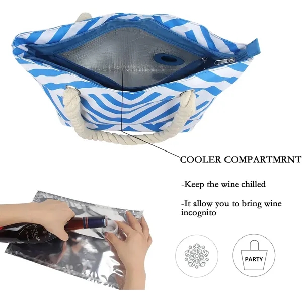 Insulated Wine Tote Bag - Insulated Wine Tote Bag - Image 2 of 5