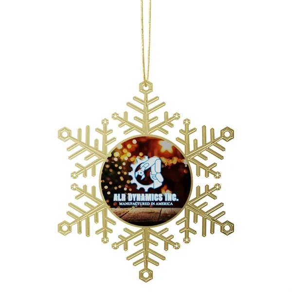 Express Vibraprint® Snowflake Holiday Ornament - Express Vibraprint® Snowflake Holiday Ornament - Image 1 of 7