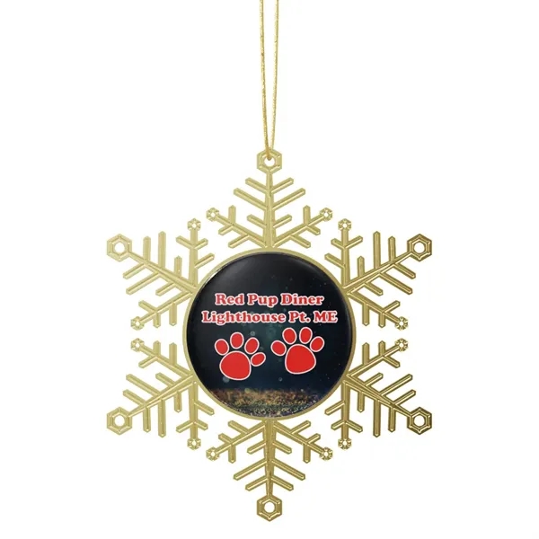 Express Vibraprint® Snowflake Holiday Ornament - Express Vibraprint® Snowflake Holiday Ornament - Image 3 of 7