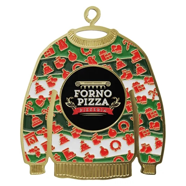 Express Vibraprint® Ugly Sweater Holiday Ornament - Express Vibraprint® Ugly Sweater Holiday Ornament - Image 0 of 5
