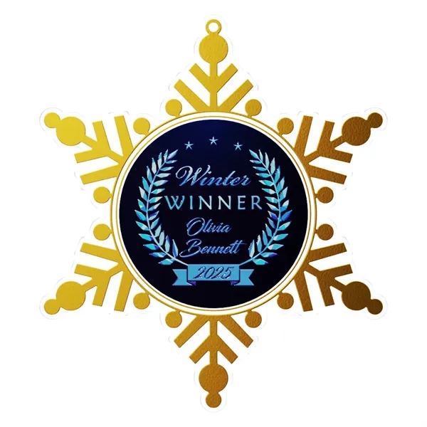 Express Vibraprint® Snowflake Holiday Ornament - Express Vibraprint® Snowflake Holiday Ornament - Image 0 of 11