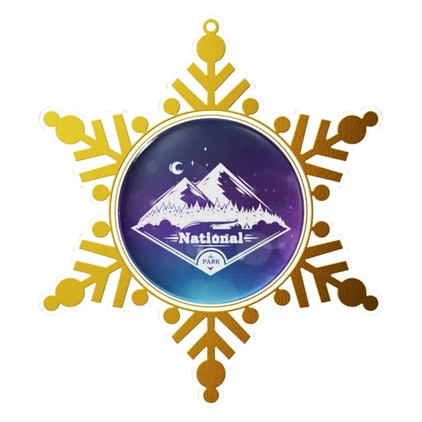 Express Vibraprint® Snowflake Holiday Ornament - Express Vibraprint® Snowflake Holiday Ornament - Image 2 of 11