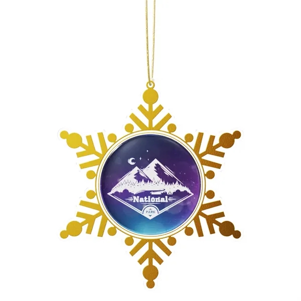 Express Vibraprint® Snowflake Holiday Ornament - Express Vibraprint® Snowflake Holiday Ornament - Image 3 of 11