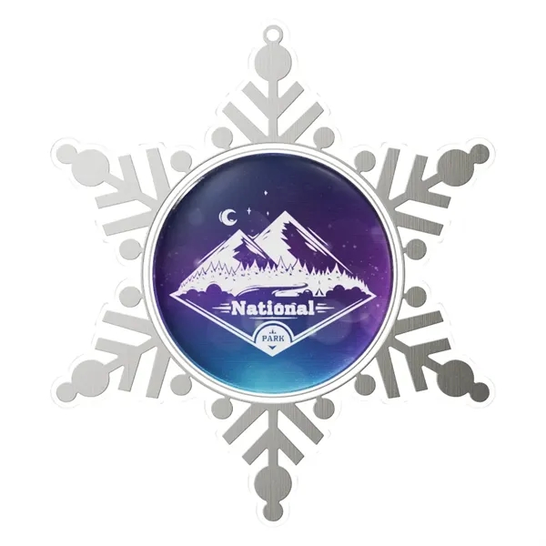 Express Vibraprint® Snowflake Holiday Ornament - Express Vibraprint® Snowflake Holiday Ornament - Image 6 of 11