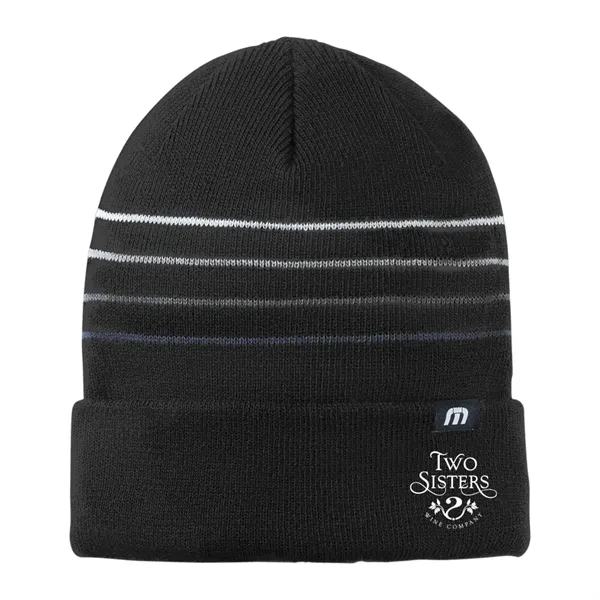 TravisMathew Striped Cuffed Beanie - TravisMathew Striped Cuffed Beanie - Image 0 of 2