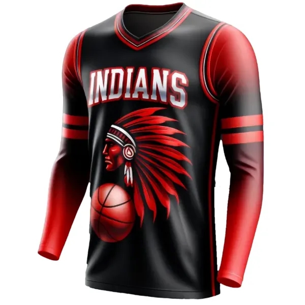 Traditional Sublimated Long Sleeve T-Shirts - Traditional Sublimated Long Sleeve T-Shirts - Image 3 of 3