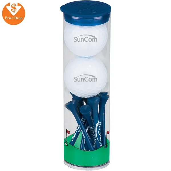 2 Golf Ball Tall Tube w/ Pinnacle Rush