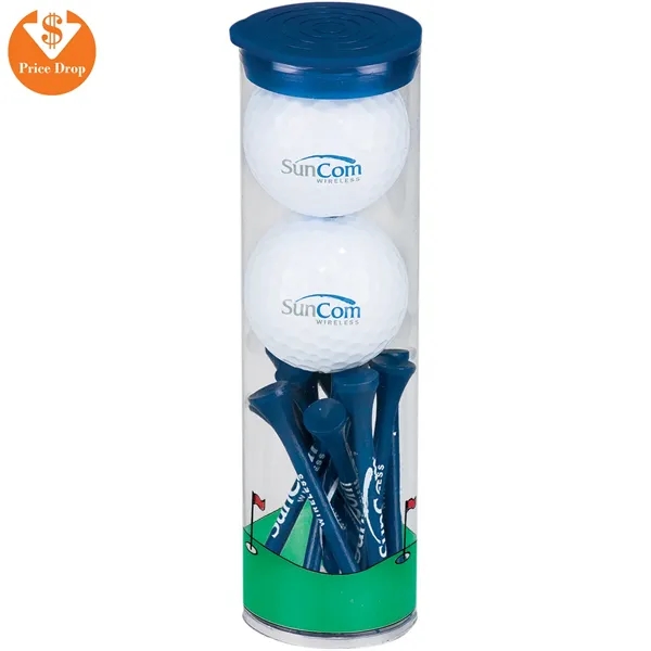 2 Golf Ball Tall Tube