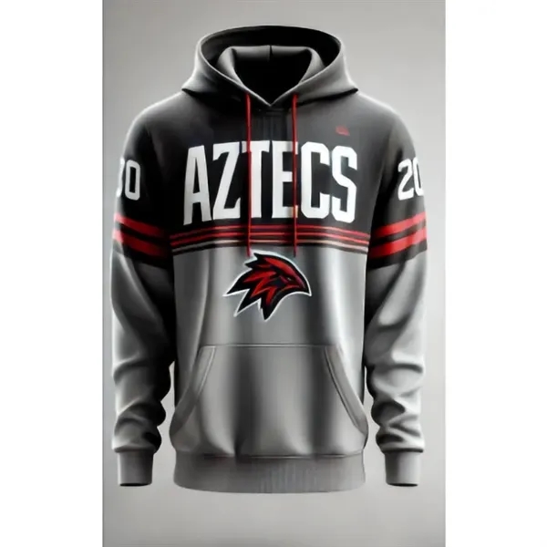 Custom Sublimated Traditional Youth Long Sleeve Hoody - Custom Sublimated Traditional Youth Long Sleeve Hoody - Image 3 of 4