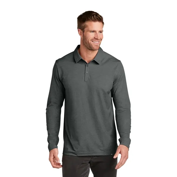 TravisMathew Oceanside Heather Long Sleeve Polo - TravisMathew Oceanside Heather Long Sleeve Polo - Image 3 of 4