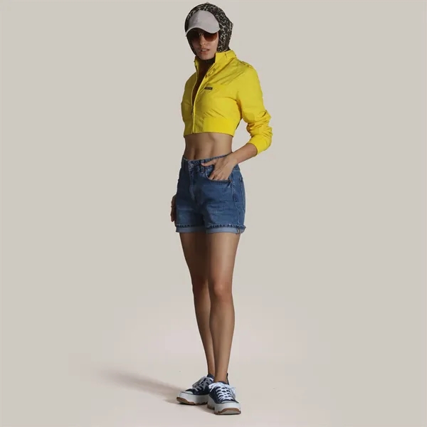 Women's Cropped Racer Jacket - Women's Cropped Racer Jacket - Image 11 of 27