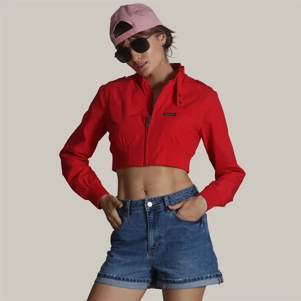 Women's Cropped Racer Jacket - Women's Cropped Racer Jacket - Image 20 of 27