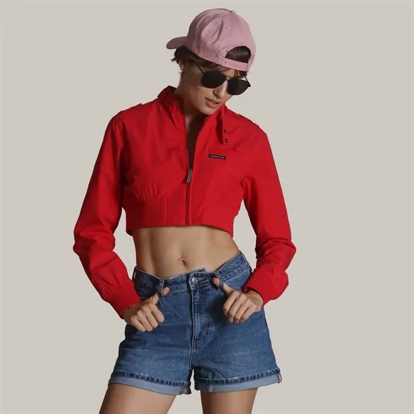 Women's Cropped Racer Jacket - Women's Cropped Racer Jacket - Image 23 of 27