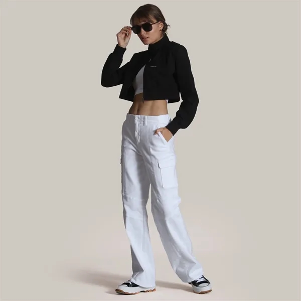 Women's Cropped Racer Jacket - Women's Cropped Racer Jacket - Image 27 of 27