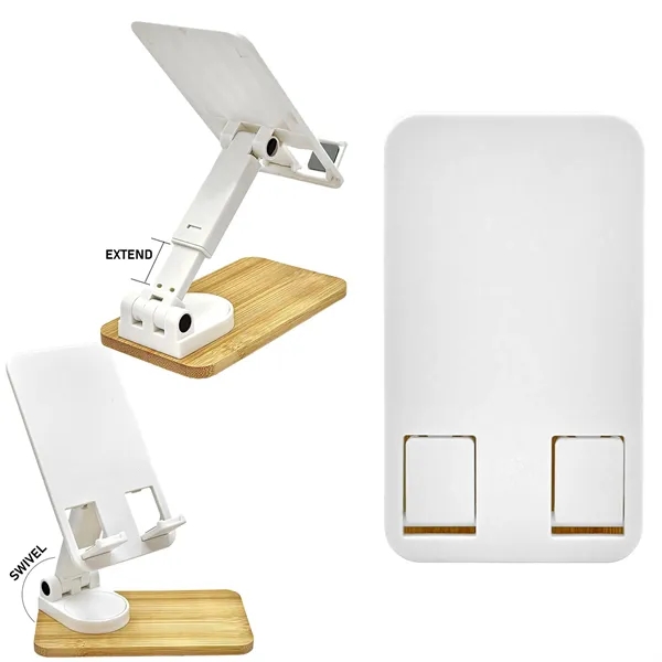 Extendable Bamboo Phone Stand - Extendable Bamboo Phone Stand - Image 3 of 5