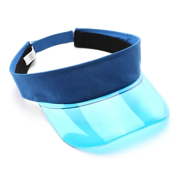 Clear Colored Plastic Sun Visors Hat - Clear Colored Plastic Sun Visors Hat - Image 4 of 13
