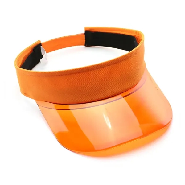Clear Colored Plastic Sun Visors Hat - Clear Colored Plastic Sun Visors Hat - Image 8 of 13