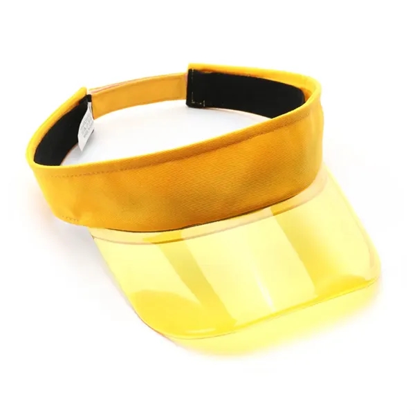 Clear Colored Plastic Sun Visors Hat - Clear Colored Plastic Sun Visors Hat - Image 13 of 13